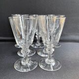 Blown and cut crystal glasses
