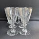 Blown and cut crystal glasses