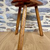 Old wooden farm stool