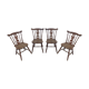 Set de 4 chaises type western