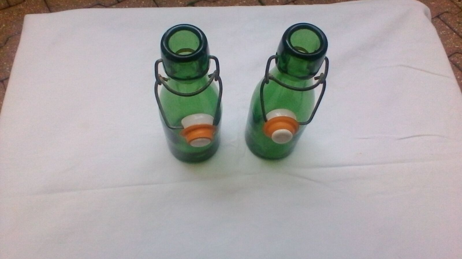 Pair of 2 Bulach glass bottles