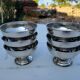 6 stainless steel ice cream bowls