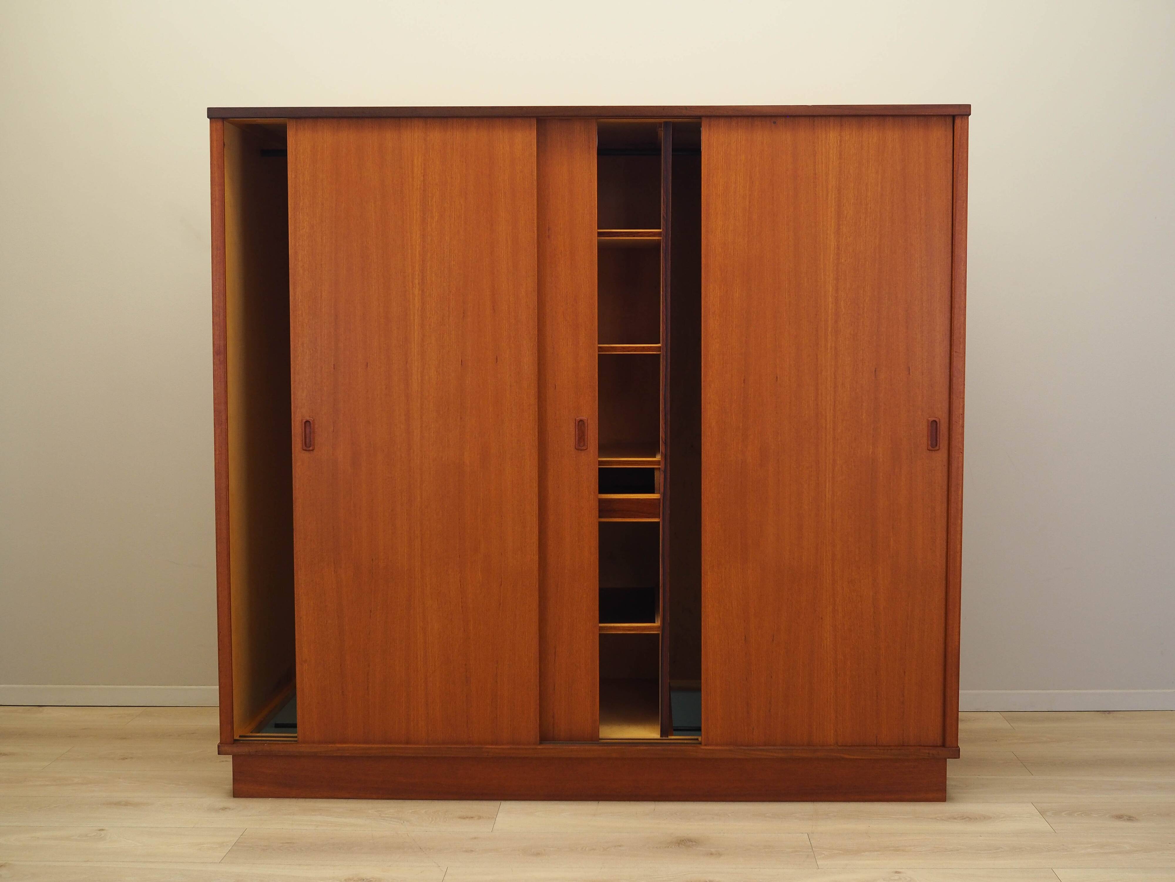 Teak wardrobe, Danish design, 1960s, manufacturer: Denmark
