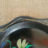 Set of 3 plastic trays vintage Russian flowers