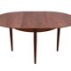 1960s round diningtable in teak from Lübke