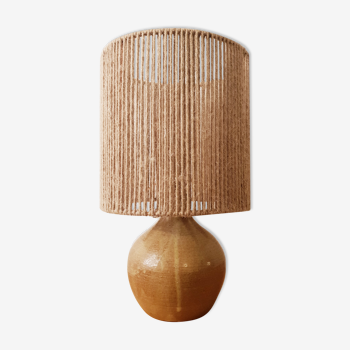 Rope and ceramic lamp