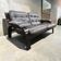 Vintage brown leather two-seater sofa