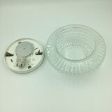 Ceiling lamp in molded glass in relief