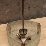 Suspension en verre et laiton