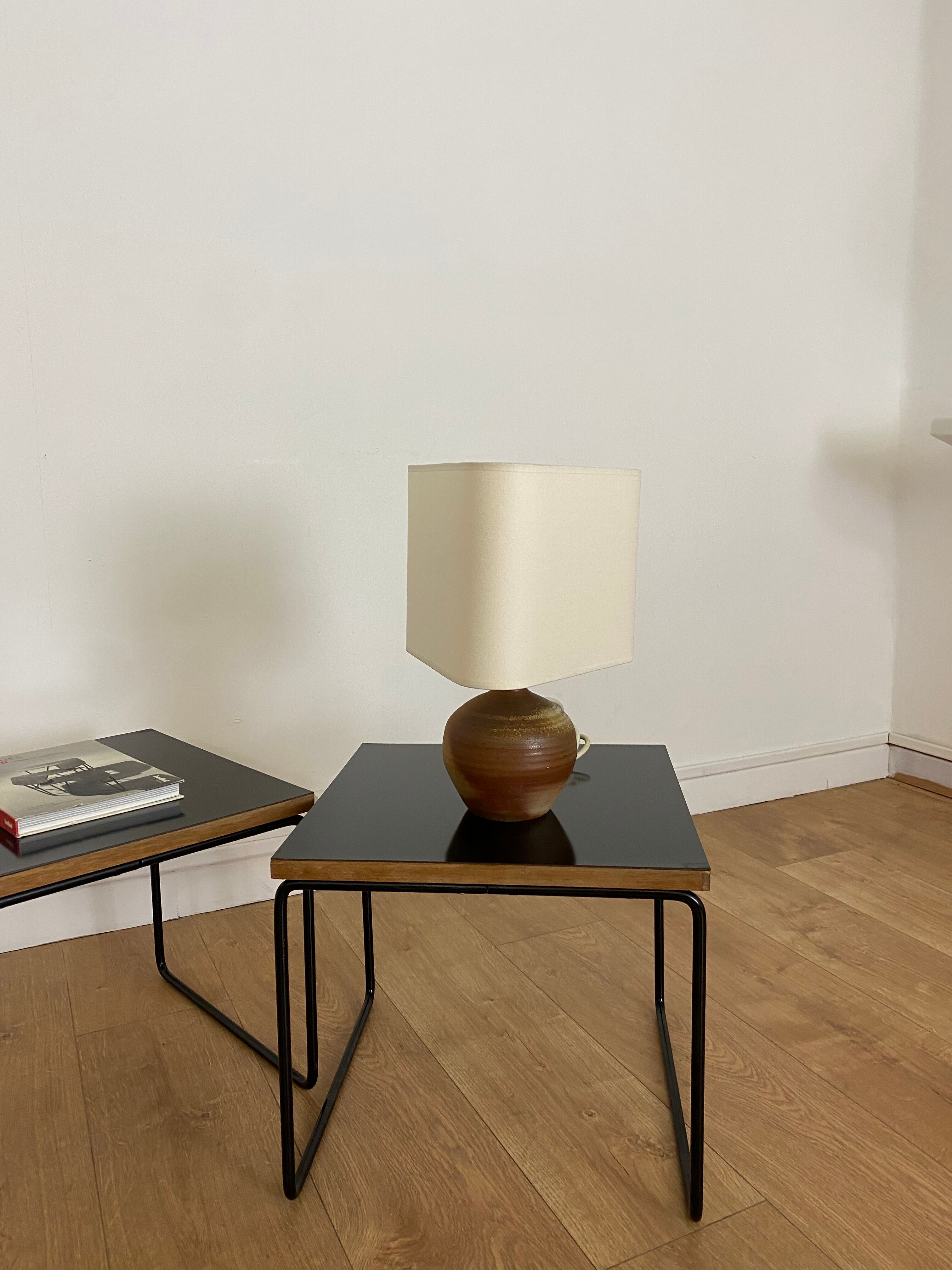 Vintage stoneware lamp