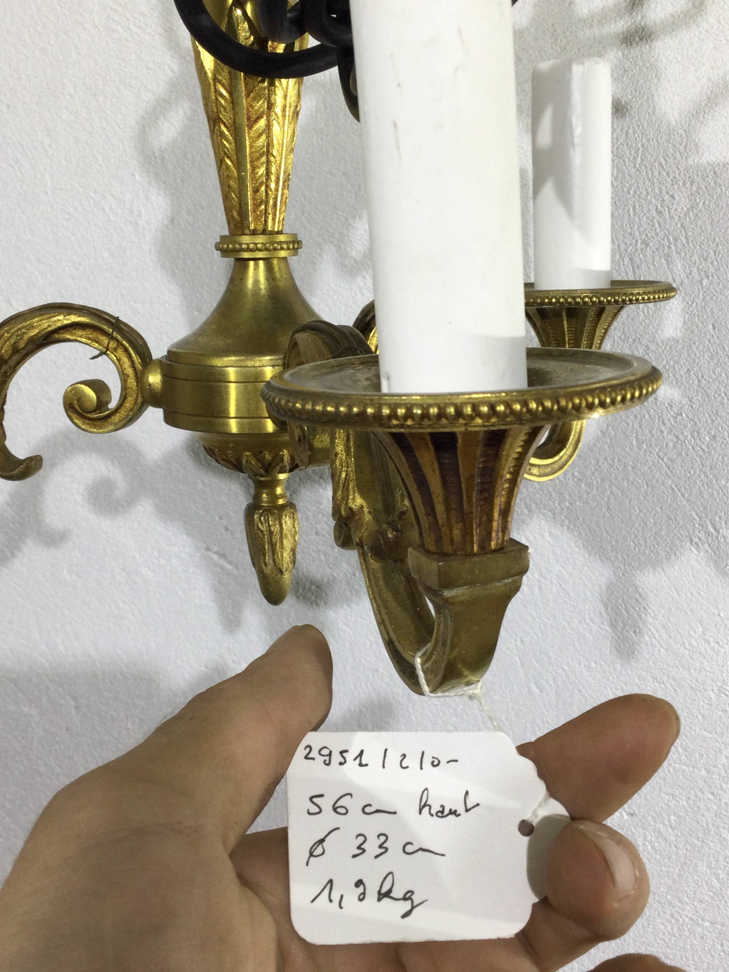 Lustre 3 lumières en bronze