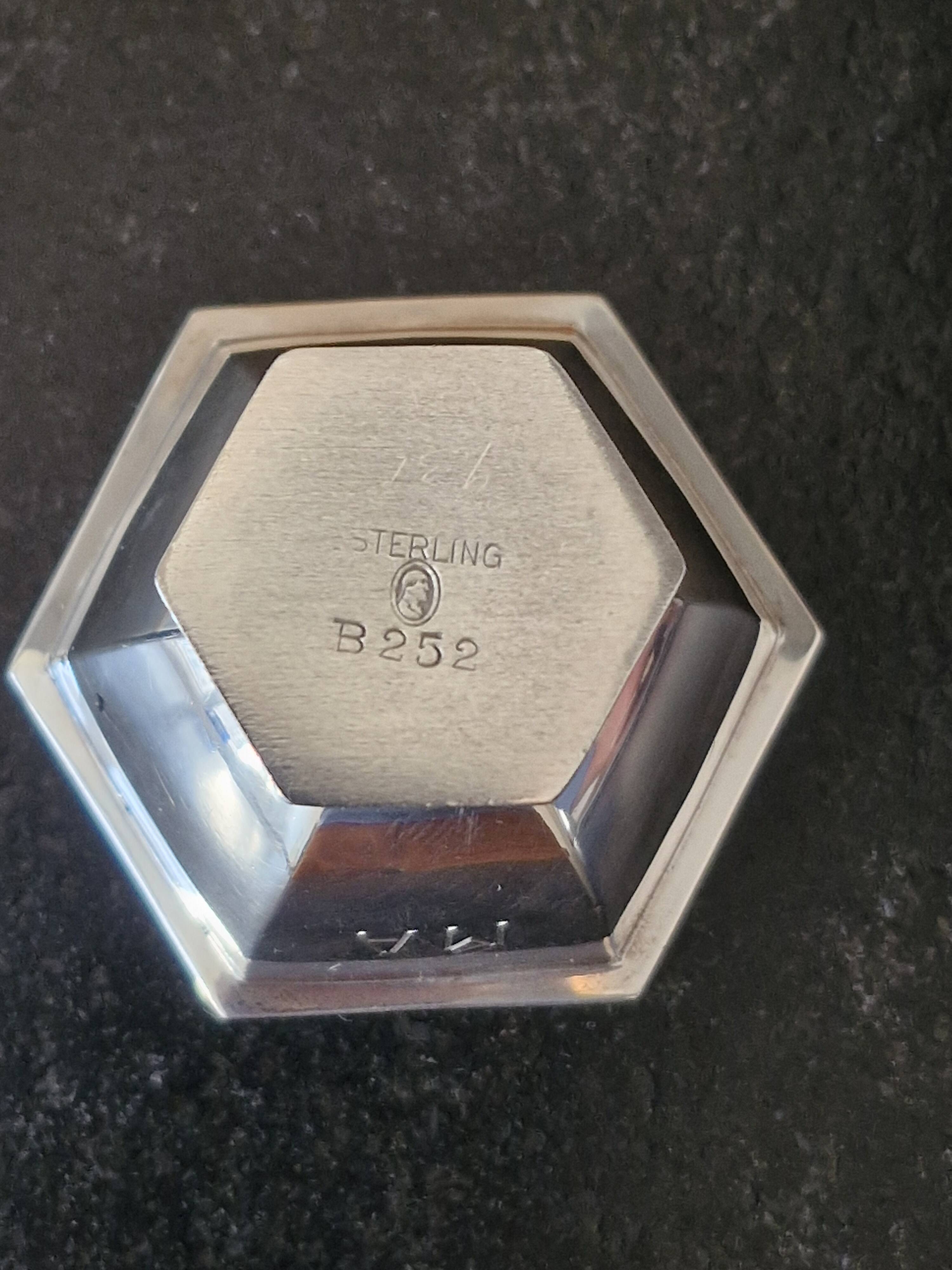 Saleron en argent massif américain