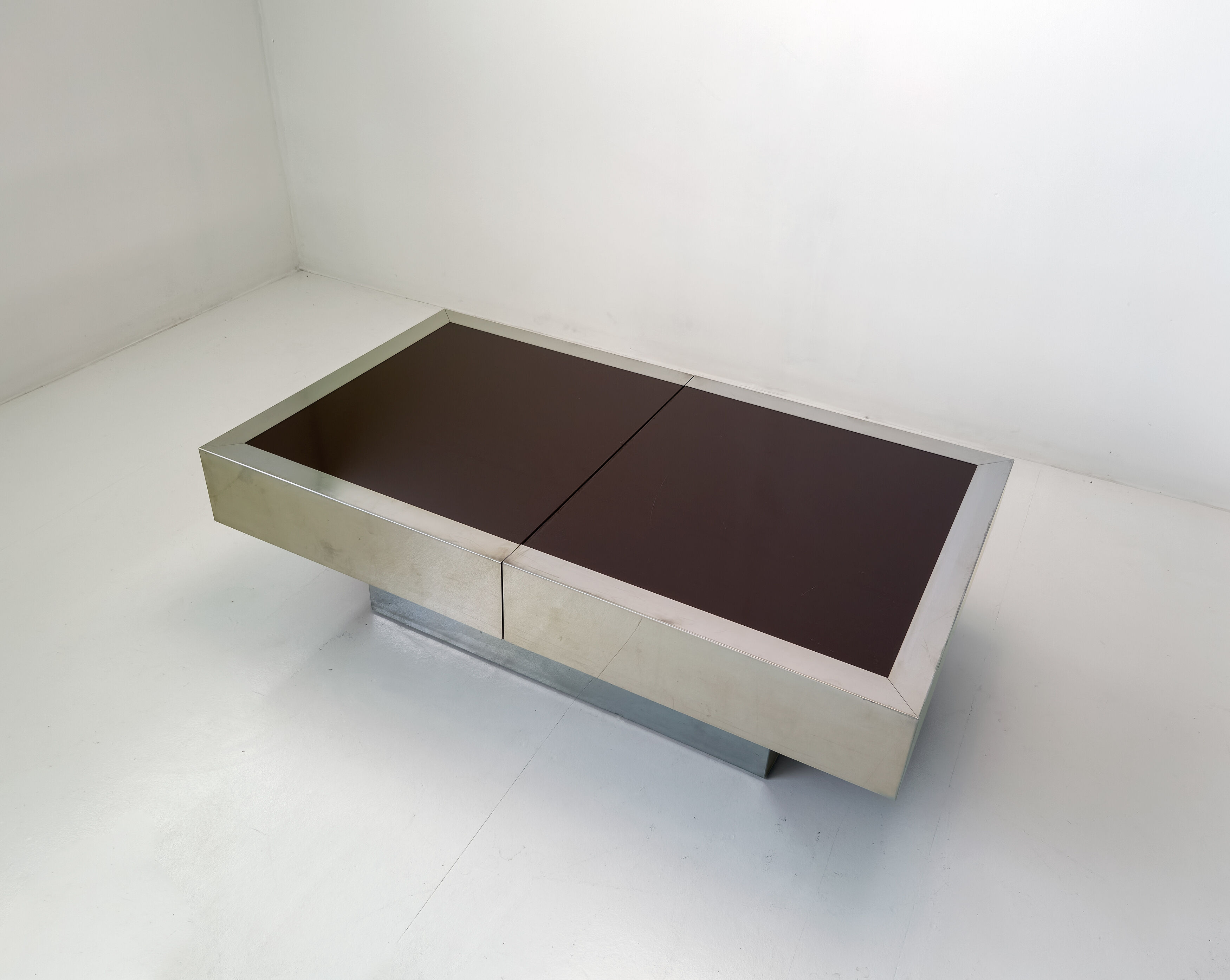 Table basse bar extensible Cidue par Willy Rizzo – Italie, 1970