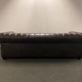 Brown leather Chesterfield vintage Sofa