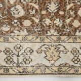 Tapis persan à motifs floraux beige et marron 147x264 cm SK 24773