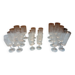 verres à pied vintage