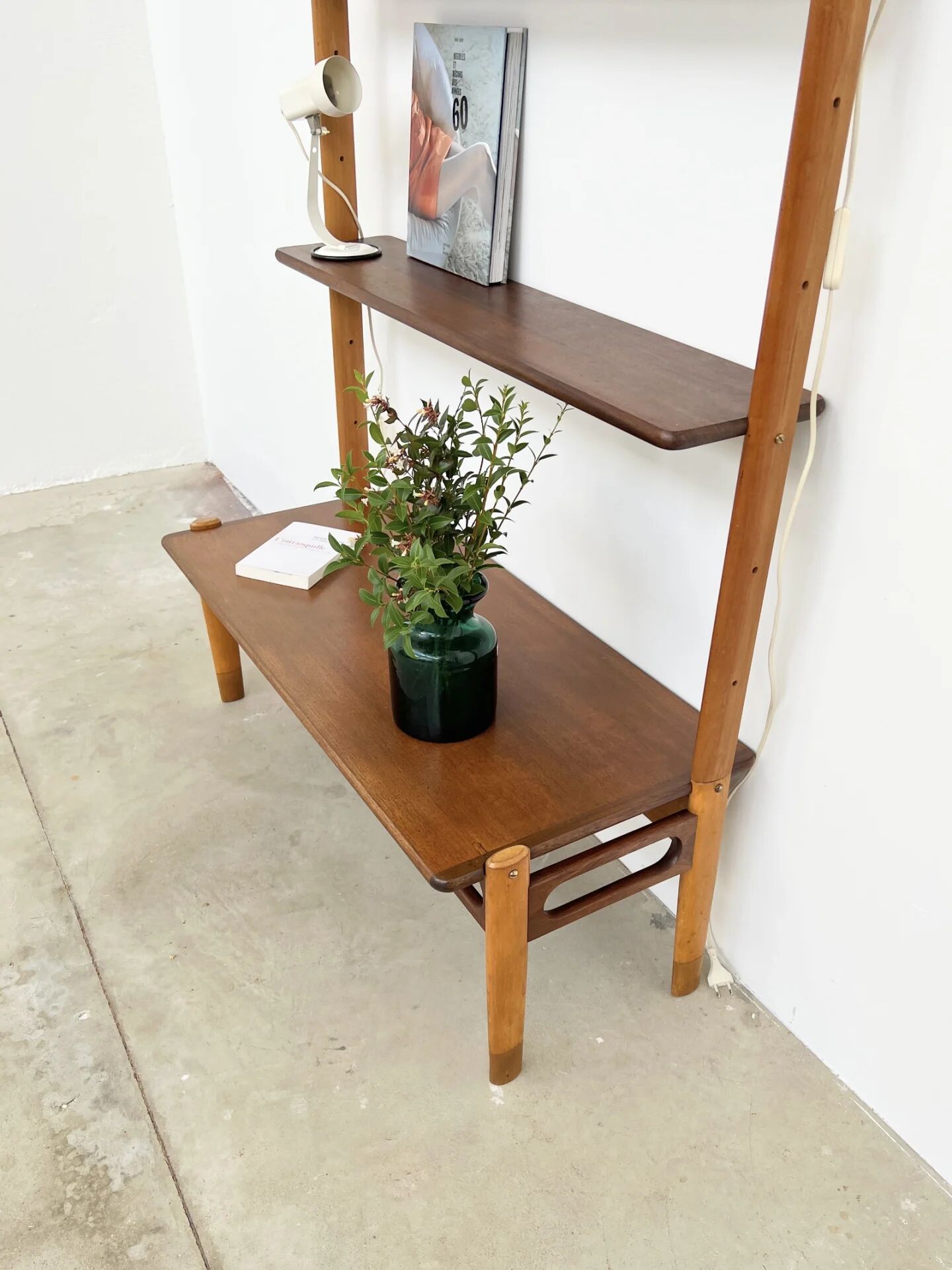 Wall system William Watting for Scanflex in teak and beech — 1960