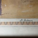 Watercolor signed B.Hobson