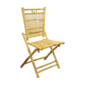 Vintage folding chair in bamboo