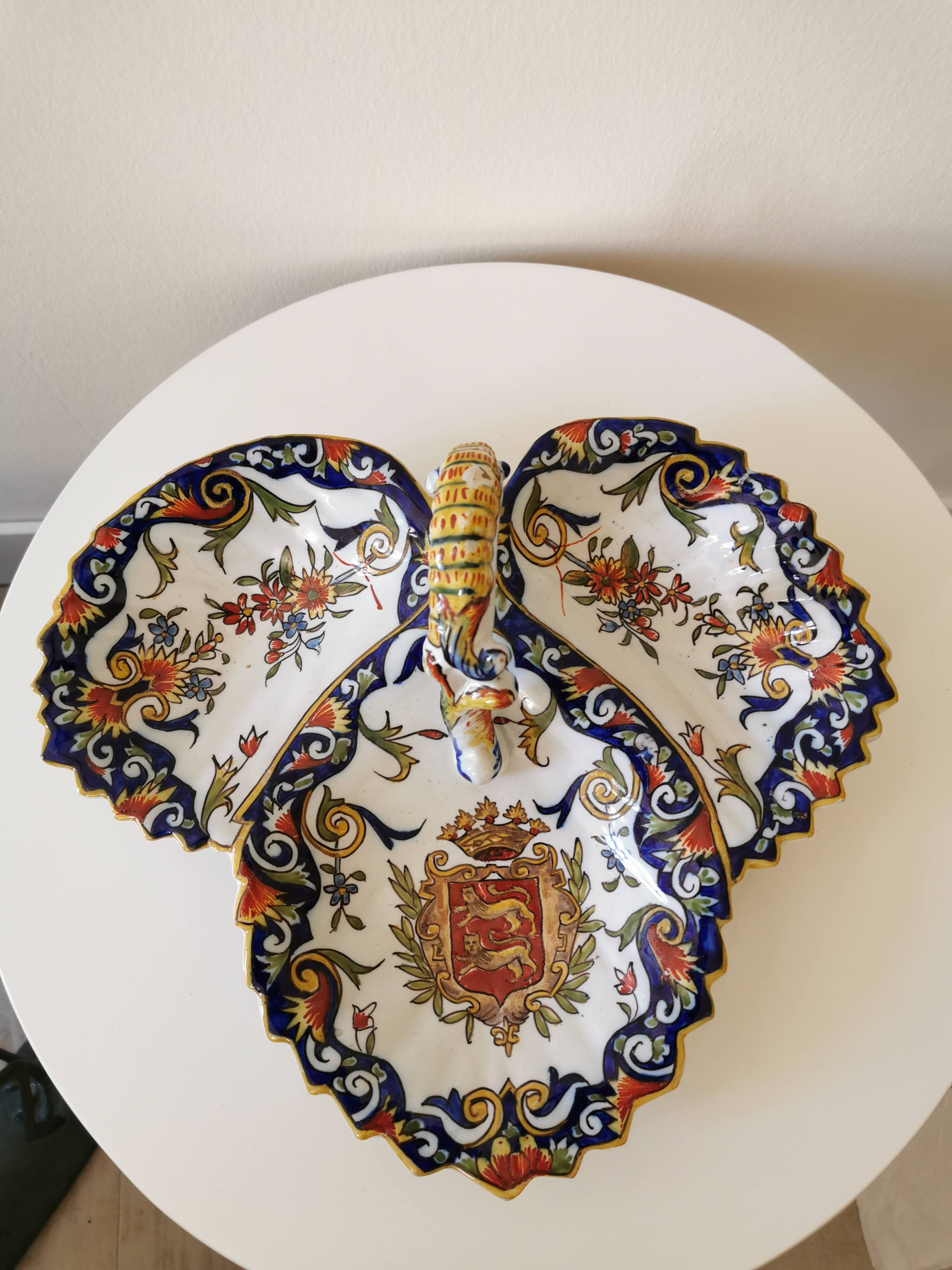 Faience servant of Desvres late nineteenth, early twentieth