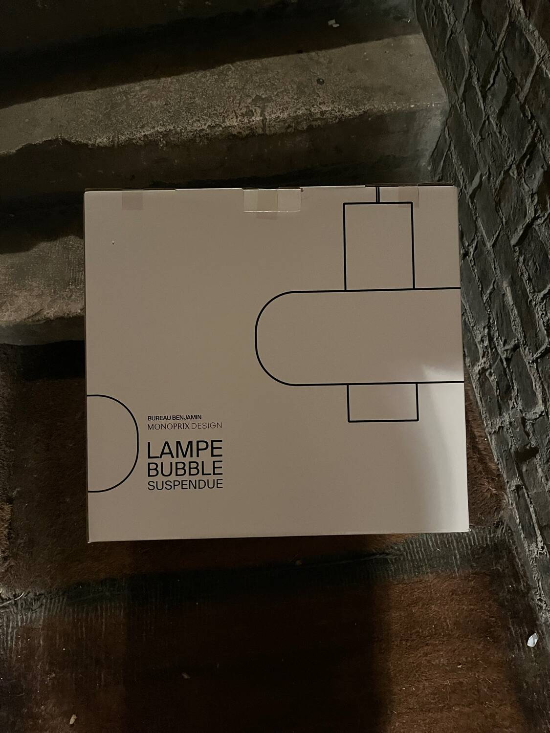 Benjamin office pendant light in green, Monoprix