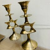 Pair of designer candlesticks