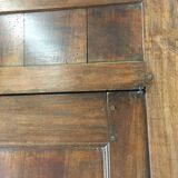 Front of old double door walnut cabinet