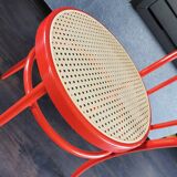 Red metal chair 90s