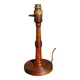 Art-deco lamp foot in solid wood turned 40s