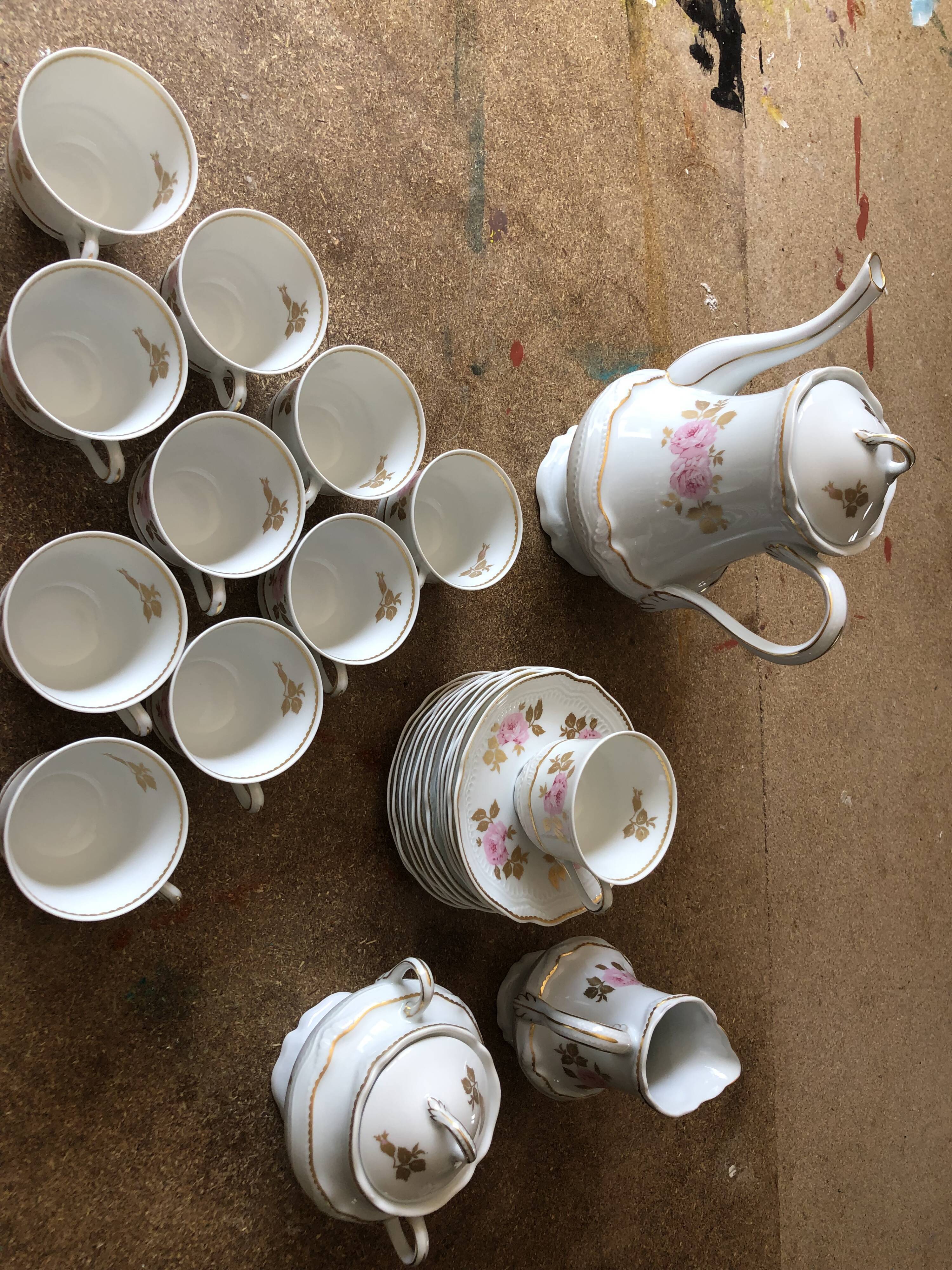 Limoges porcelain coffee service by Bernardaud