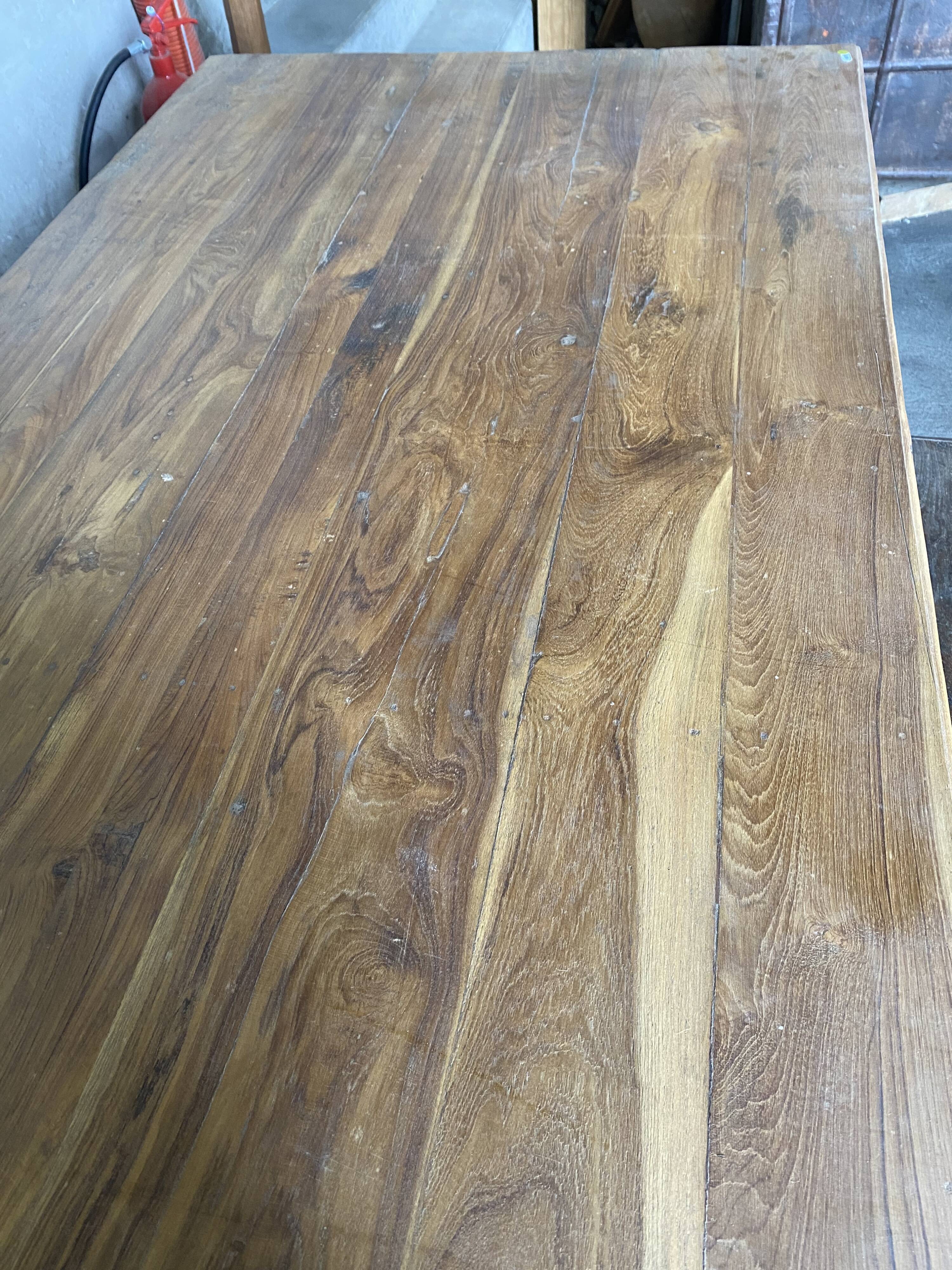 Wooden dining table