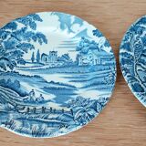 2 decorative plates in English porcelain - English Style