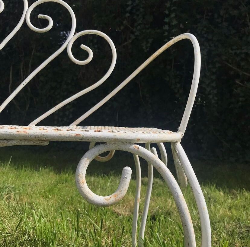 Banc en fer forgé