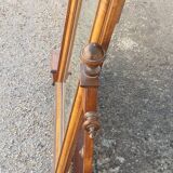 Neo classical baroque psyche mirror solid walnut