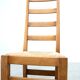 Ensemble de six chaises de salle à manger françaises à dossier haut