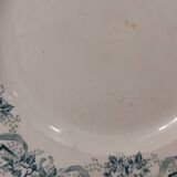 Set of 3 flat plates iron earth St-Amand "Athenes"