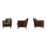 Ensemble de trois fauteuils Art Déco