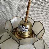 Suspension mother-of-pearl and brass diam 25 cm