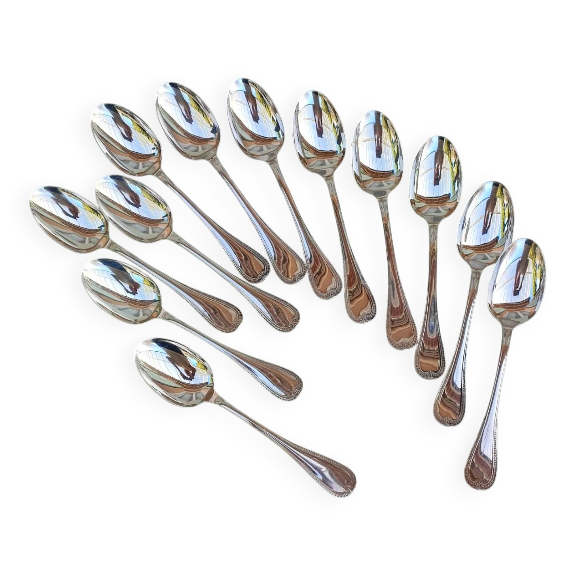 12 Christofle dessert spoons