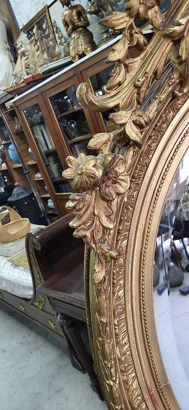 19th century gilt medallion mirror