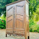 Louis XV Period 18th Century Oak Lorraine Wardrobe