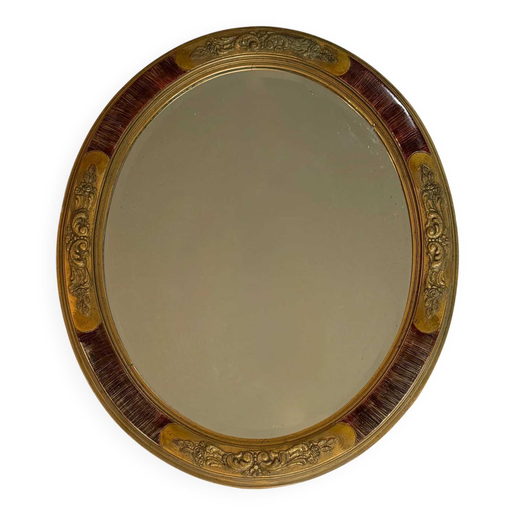 Vintage gold wooden mirror