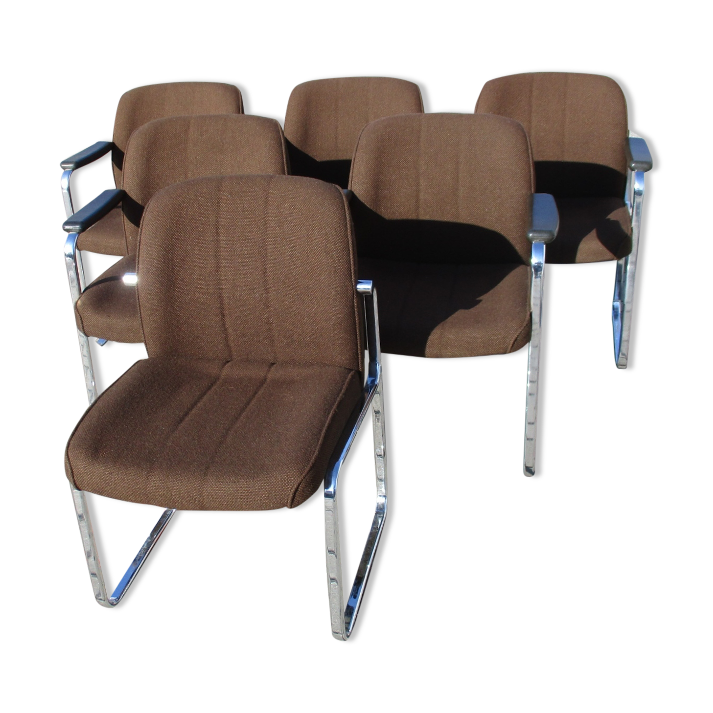 Set of Six Chairs, Röder Söhne, Germany, 1970s