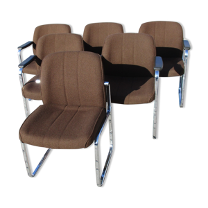 ensemble de six chaises,