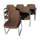 Set of Six Chairs, Röder Söhne, Germany, 1970s