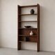 Modernist solid elm shelf by Pierre Chapo, produced by the Seltz factory in the 1950s.