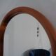 Large Cathedral Teak Mirror by Kai Kristiansen for Vildbjerg Møbelfabrik, 1960s