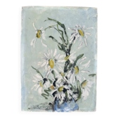 Old oil on cardboard signed
