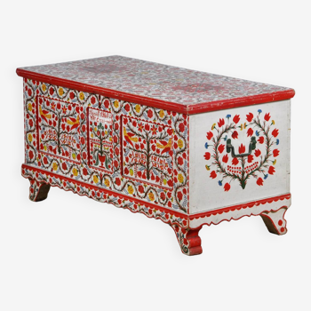 Folk art wedding chest, anno 1960