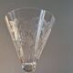 8 large Art Deco crystal glasses, grape clusters (+ 2 gifts)